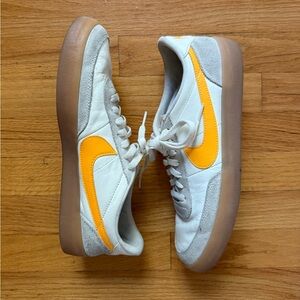 Nike White and Orange Athletic Shoes